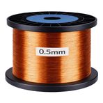 MinervaDynamics Emayeli Bakır Tel, 0.5mm (AWG 24), 300m Makara, C Sınıfı 200 Derece Termal Dayanım, IEC Uyumlu, Motor Sargısı ve Transformatör için