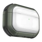 Minesk Airpods 3 için Armor Serisi Darbelere Karşı Ultra Güçlü Koruma Fiber Karbon Arka Tasarım Airpods Kılıfı (Soft Haki Şeffaf, Airpods 3 2021)