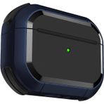Minesk Airpods PRO 3 ile Uyumlu Armor Serisi Darbelere Karşı Ultra Güçlü Koruma Fiber Karbon Arka Tasarım Kılıf (Lacivert, Airpods Pro 3 2025)