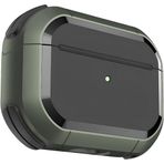 Minesk Airpods PRO 3 ile Uyumlu Armor Serisi Darbelere Karşı Ultra Güçlü Koruma Fiber Karbon Arka Tasarım Kılıf (Soft Haki, Airpods Pro 3 2025)
