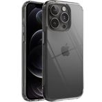 Minesk iPhone 12-12 Pro ile Uyumlu Crystal Clear (Ultra Şeffaf Silikon) Kılıf Arkası Sert Polikarbonat Kenarları Yumuşak TPU Darbe Emici iç Hava Yastığı Destekli Kapak (12-12 Pro)
