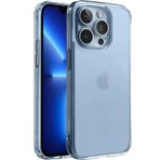 Minesk iPhone 13 Pro ile Uyumlu SuperMatt Serisi Arkası Parmak izi Tutmayan Sert Mat Polikarbonat Kenarları Tpu Silikon Metal Tuşlu Premium Şeffaf Kılıf Kapak (Klasik, 13 Pro)