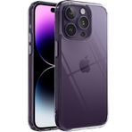 Minesk iPhone 14 Pro Max ile Uyumlu Crystal Clear (Ultra Şeffaf Silikon) Kılıf Arkası Sert Polikarbonat Kenarları Yumuşak TPU Darbe Emici iç Hava Yastığı Destekli Kapak (14 Pro Max)