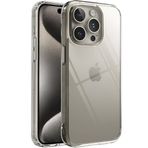 Minesk iPhone 15 Pro Max ile Uyumlu Crystal Clear (Ultra Şeffaf Silikon) Kılıf Arkası Sert Polikarbonat Kenarları Yumuşak TPU Darbe Emici iç Hava Yastığı Destekli Kapak (15 Pro Max)