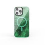 Minesk iPhone 16 Plus için ShineMag Serisi MagSafe ile Uyumlu Göz Alıcı ve Şık Metalize Arka Tasarım Yüksek Kalite Materyal Premium Hybrid Kılıf Kapak (Yeşil, 16 Plus)
