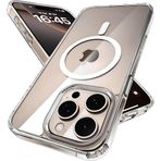 Minesk iPhone 16 Pro için Origin Serisi Premium Kalite Magsafe ile Uyumlu Kılıf Crystal Clear Super Şeffaf Materyal ve İnceltilmiş 3D Gerçek Manyetik Çember (16 Pro)