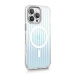 Minesk iPhone 16 Pro Max için Elite Serisi MagSafe ile Uyumlu Arkası Yarı Saydam Parmak izi Tutmayan ve Çizilmeyen Polikarbonat Kenarları Yumuşak Silikon Kılıf (Pearl, 16 Pro Max)