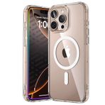 Minesk iPhone 16 Pro Max için Origin Serisi Premium Kalite Magsafe ile Uyumlu Kılıf Crystal Clear Super Şeffaf Materyal ve İnceltilmiş 3D Gerçek Manyetik Çember (16 Pro Max)
