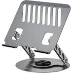 Minesk Macbook Laptop Standı 360 Derece Dönebilen Boyutu Ayarlanabilir Alüminyum Alaşım Ergonomik Tasarım Bilgisayar Tutucu (Bilgisayar Standı)