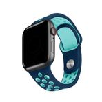 Minesk Mavi Lacivert Apple Watch 1/2/3/4/5/6/7/8/SE Uyumlu Seri 42-44-45-49 mm Silikon Kordon Kayış