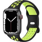 Minesk Siyah Apple Watch 1/2/3/4/5/6/7/8/SE Uyumlu Seri Silikon Kordon Kayış