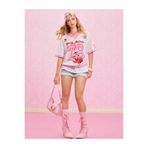 Minga London Strawberry Sweet 79 Detail Jersey Pembe Forma -