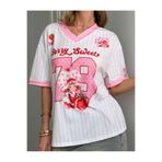Minga London Strawberry Sweet 79 Detail Jersey Pembe Forma -MingaLondon
