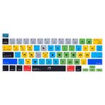 MiNGFi Adobe Premiere Pro kestirmeleri Silikon Klavye Koruyucu MacBook Pro 16" M1 (2019+) MacBook Pro 13" (2020+) modelleri A2338 A2289 A2251 A2141 için ABD klavye düzeni