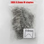 Mingjin Shop 1 0,6 mm M Stili 100 Adet Kaynak Tabancası Çivi Karbon Çelik Tel Sıcak Zımba Zımba Sıcak Kaynak Makinesi Kaynak Tampon Araba Tamir Plastik Tamir (Yurt Dışından)