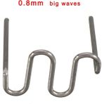 Mingjin Shop 1 0,8 mm Büyük Dalgalar Stili 500 Adet Adet Sıcak Zımba Plastik Onarım Standart Ön Kesim Dalga Zımba Tampon Kaporta Onarımları Dalga Zımba Kaynak Teli (Yurt Dışından)