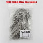 Mingjin Shop 1 0,8 mm Dalga Stili 100 Adet Kaynak Tabancası Çivi Karbon Çelik Tel Sıcak Zımba Zımba Sıcak Kaynak Makinesi Kaynak Tampon Araba Tamir Plastik Tamir (Yurt Dışından)