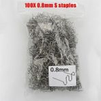 Mingjin Shop 1 0,8 mm S Stili 100 Adet Kaynak Tabancası Çivi Karbon Çelik Tel Sıcak Zımba Zımba Sıcak Kaynak Makinesi Kaynak Tampon Araba Tamir Plastik Tamir (Yurt Dışından)