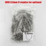 Mingjin Shop 1 0,8 mm V Tarzı 100 Adet Kaynak Tabancası Çivi Karbon Çelik Tel Sıcak Zımba Zımba Sıcak Kaynak Makinesi Kaynak Tampon Araba Tamir Plastik Tamir (Yurt Dışından)