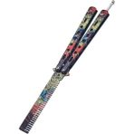 Mingjin Shop 1 22CM Bir Stil Paslanmaz Çelik Katlanabilir Uygulama Kelebek Bıçak Açık Eğitmen Oyunu Acemi Kelebek Bıçaklar Için Taşınabilir Eğitim Aracı (Yurt Dışından)