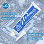 Mingjin Shop 1 703-BEYAZ Tarzı 45G Elektronik Mastik Silikon Endüstriyel Yapıştırıcı Tm-Licone Kauçuk Kırmızı Beyaz Siyah Şeffaf Sızdırmazlık Tutkalı (Yurt Dışından)