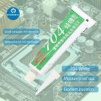 Mingjin Shop 1 704 -Beyaz Stil 45G Elektronik Mastik Silikon Endüstriyel Yapıştırıcı Tm-Licone Kauçuk Kırmızı Beyaz Siyah Şeffaf Sızdırmazlık Tutkalı (Yurt Dışından)