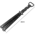 Mingjin Shop 1 B Tarzı Katlanabilir Uygulama Kelebek Bıçak Tarak Paslanmaz Çelik Taşınabilir Eğitim Bıçak Tarak Bıyık Fırçaları Kuaförlük Şekillendirici Aracı (Yurt Dışından)