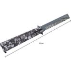 Mingjin Shop 1 F Tarzı Katlanabilir Uygulama Kelebek Bıçak Tarak Paslanmaz Çelik Taşınabilir Eğitim Bıçak Tarak Bıyık Fırçaları Kuaförlük Şekillendirici Aracı (Yurt Dışından)