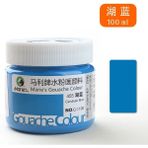 Mingjin Shop 1 Göl Mavisi Tarzı 100ML 100ML Akrilik Su Bazlı Renkli Mürekkepler Tekstil Serigrafi Baskı Stencil Giysilerkartonkumaşkağıt Pigment Dıy Boyalar Aracı (Yurt Dışından)