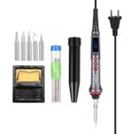 Mingjin Shop 1 Havya Seti Stili Handskit USB Şarj Havya 5 V 8 W Ayarlanabilir Sıcaklık Elektrikli Havya Kiti ile Havya Istasyonu Lehim Teli (Yurt Dışından)