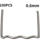 Mingjin Shop 1 Küçük Dalga 0.6mm Stili Lastic Kaynak Teli Sıcak Zımba Otomobil Tampon Kaynak Makinesi Standart Ön Dalga Zımba Tampon Tamir Kaynak Çivisi (Yurt Dışından)