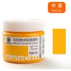Mingjin Shop 1 Orta Sarı Tarzı 100ML 100ML Akrilik Su Bazlı Renkli Mürekkepler Tekstil Serigrafi Baskı Stencil Giysilerkartonkumaşkağıt Pigment Dıy Boyalar Aracı (Yurt Dışından)
