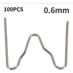 Mingjin Shop 1 W Tipi 0,6 mm Stili Lastic Kaynak Teli Sıcak Zımba Otomobil Tampon Kaynak Makinesi Standart Ön Dalga Zımba Tampon Tamir Kaynak Çivisi (Yurt Dışından)
