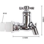 Mingjin Shop2 18MM Tarzı mm Gümüş Cam Şarap Şişesi Musluk Kavanoz Şarap Fıçısı Su Deposu Musluk (Yurt Dışından) - Banyo muslukları ve aksesuarları - Renkli