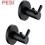Mingjin Shop2 2 Adet Paket B Stili Banyo Donanım Seti Bornoz Askısı Havlu Demiri Raf Bar Raf Kağıt Tutucu Diş Fırçası Tutucu Banyo Aksesuarları Siyah (Yurt Dışından) - Beyaz - 1