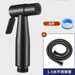 Mingjin Shop2 2 Adet Set-1,5m Boru Stili Sıhhi Duş Püskürtme Tabancası ， Tuvalet Bide Püskürtme Seti Paslanmaz Çelik Basınçlı Su Tabancası Temiz Köşe Boşlukları ， Siyah (Yurt Dışından) - Bide muslukları ve aksesuarları - Beyaz