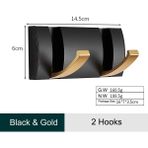 Mingjin Shop2 2 Kancalı Bg Stili Alüminyum Ev Dekor Çivisiz Katlanır Ceket Askısı Koridor Yatak Odası Kapısı Şapka Giysi Rafı Askı Mutfak Tuvalet Duvar Braketi Kanca (Yurt Dışından)