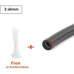 Mingjin Shop2 3X6MM 3 Metre Tarzı Siyah Nitril Kauçuk Yakıt Borusu Benzinli Dizel Yağ Hattı Hortum Borusu 3mm ~ 19MMSOFT Boru Yağı Aşınma Asit ve Alkali Dayanıklı (Yurt Dışından)