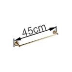 Mingjin Shop2 45 cm Tarzı Antik Pirinç Duvara Monte Banyo Tek Havlu Raf Raf Tutucu Banyo Havlu Askısı Bar Havlu Demiri Banyo Aksesuarları (Yurt Dışından) - Renkli