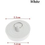 Mingjin Shop2 Beyaz-5.5-5.2cm Tarzı Kullanışlı Tuvalet Mutfak Yuvarlak Sızdırmaz Su Lavabo Fişi Tahliye Kapağı Küvet Tıpa Kanalizasyon (Yurt Dışından) - Banyo muslukları ve aksesuarları - Renkli