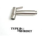 Mingjin Shop2 D Yalnızca Püskürtücü Stili Paslanmaz Çelik Iki Kurulum Tuvalet El Bide Musluk Banyo Bide Duş Püskürtücü Pirinç T Adaptörü Tankı Kancalı Tutucu (Yurt Dışından) - Bide muslukları ve aksesuarları - Beyaz