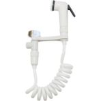 Mingjin Shop2 El Taşınabilir Bebek Bezi Bide Tuvalet Shattaf Püskürtücü Banyo Tuvalet Bide Duş Başlığı Memesi Telefon Duş Hortumu Tutucu (Yurt Dışından) - Bide muslukları ve aksesuarları - Beyaz