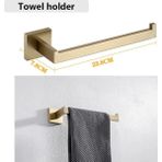 Mingjin Shop2 Havluluk G1 Tarzı Paslanmaz Çelik Banyo Donanım Seti Banyo Aksesuarları Siyah Havlu Demiri Bar Raf Havlu Bar Raf Havlu Tutucu (Yurt Dışından) - Beyaz