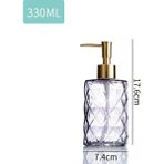 Mingjin Shop2 Kafes 3 Tarzı Paslanmaya Dayanıklı Paslanmaz Çelik Pompalı Premium Cam Sabunluk, Banyo, Mutfak Için Doldurulabilir Sıvı El Sabunu Dispenseri (Yurt Dışından)