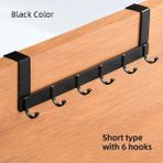 Mingjin Shop2 Kısa 6 Kancalı Siyah Stil Kancalar D Kanca Ev Banyo Organizatör Raf Elbise Ceket Şapka Havlu Askısı Yeni Banyo Mutfak Aksesuarları Tutucu (Yurt Dışından)