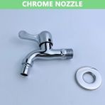 Mingjin Shop2 Krom Nozzle Stili Soğuk Musluk Paspas Çamaşır Makinesi Musluk Vavel Nozullu Veya Kabarcık Havalandırıcı Paslanmaz Çelik Fırçalanmış Siyah Metal Gri (Yurt Dışından) - Su Musluk - Beyaz