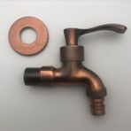 Mingjin Shop2 No.3 Tarzı Oyma Duvar Şişe Musluk Bibcock Çinko Alaşım Retro Musluk Dekoratif Açık Bahçe Musluk Çamaşır Makinesi Paspas Dokunun (Yurt Dışından) - Banyo muslukları ve aksesuarları - Renkli