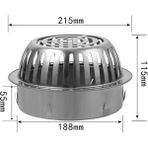 Mingjin Shop2 No.9 Stili Paslanmaz Çelik Yer Drenaj Filtresi Mesh Yuvarlak Büyük Anti-Blokaj Dış Mekan Drenaj Borusu, Egzoz Borusu, Çatı, Balkon Için Yer Sifonu (Yurt Dışından) - Banyo muslukları ve aksesuarları - Renkli