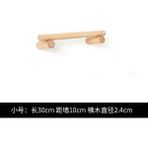 Mingjin Shop2 S Tarzı Japon Tarzı Ahşap Banyo Aksesuarı Tek Havlu Çubuğu Yumruksuz Havlu Demiri Duvar Depolama Rafı (Yurt Dışından) - Renkli