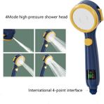 Mingjin Shop2 Sarı Stil 2022 Yeni Dijital LED Ekran Duş Başlığı Su Tasarruflu Duş Başlığı Bebek Yetişkin Banyo Için 4 Mod Ayarlanabilir Sprey Duş Başlıkları (Yurt Dışından) - 1